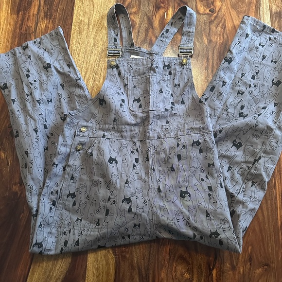 sm wardrobe Jeans Sm Wardrobe Cat Overalls Cotton Crazy Cat Lady